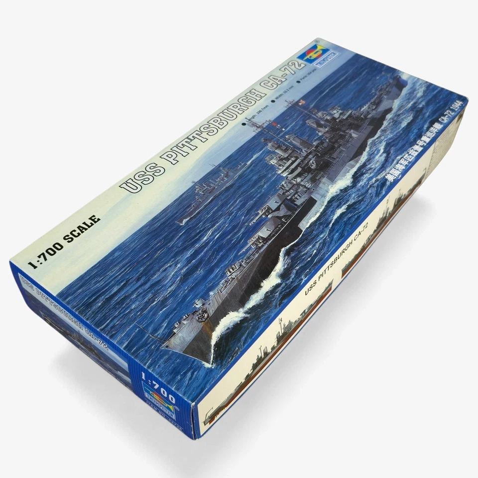 2005 Trumpeter Heavy Cruiser USS Pittsburgh CA-72 (1944) 1:700 Scale Kit #05726 - Image 1 of 4