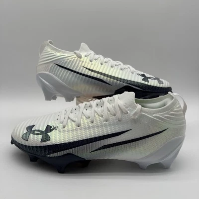 Botines de fútbol Under Armour Blur Pro blancos medianoche azul marino 3028220-103 para hombre 11 Foto 1 de 4