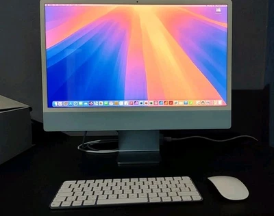 Apple iMac 24" M3 4.5K Retina - 16GB RAM 256GB SSD - CTO Blu - GARANZIA - Immagine 1 di 4