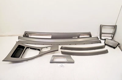 ✅ 09-13 OEM BMW E92 335is tablero plata glaciar aluminio interior moldura CIC *NOTA Foto 1 de 4