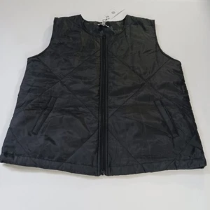 Socialite RN#160313 Women's Black Full Zip Lightweight Puffer Vest Size S/M - Picture 1 of 14