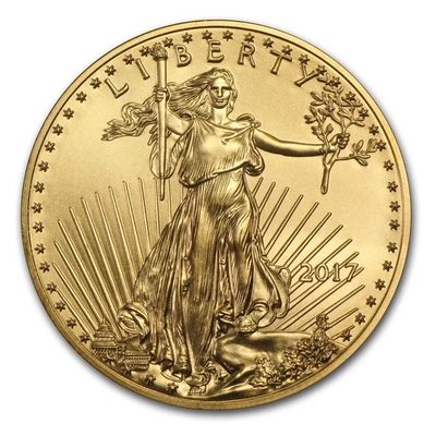 2017 1/10 oz American Gold Eagle BU - Image 1 of 3