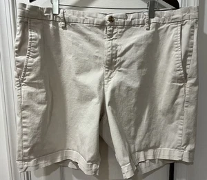 CHAPS Herren Stretch Shorts Größe 42 Schrittlänge 9" khaki vorne flach Freizeit Taschen - Bild 1 von 7