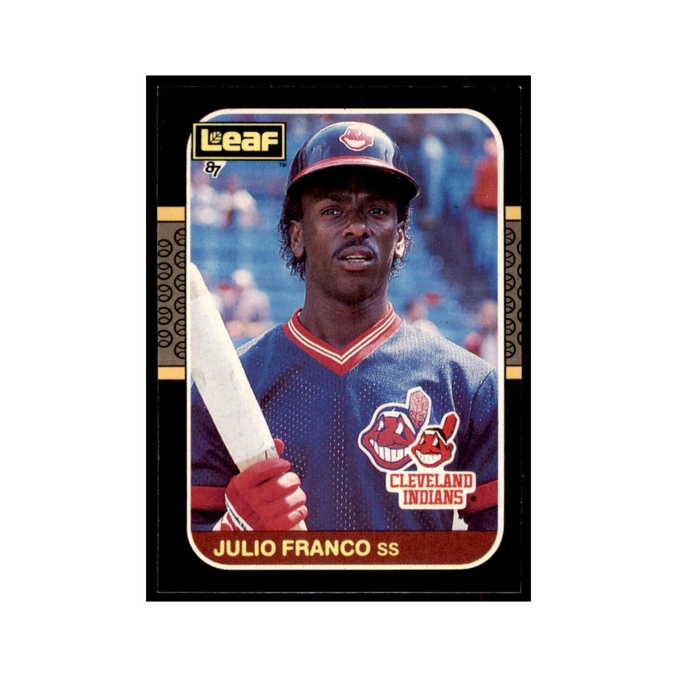 1987 Leaf Julio Franco Baseball Cards #131 - Image 1 of 3