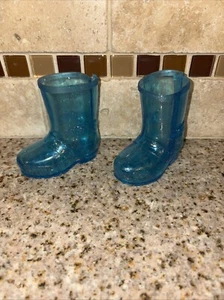 Funrise Doll Boots For 18 Inch Dolls Translucent Glitter Sparkle Blue #K6 - Picture 1 of 6