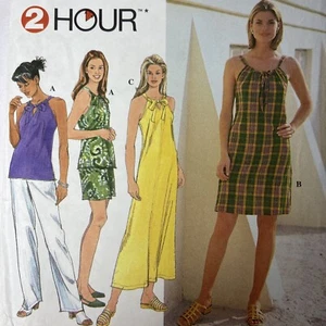 Simplicity Sewing Pattern 8187 Size AA XS S M Dress Top Pants Shorts VTG - Picture 1 of 5