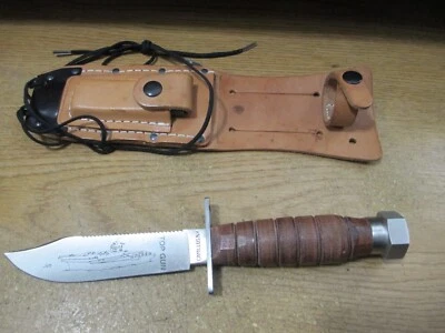 Cuchillo de hoja fija CAMILLUS USMC hecho en Nueva York EE. UU. TOP GUN conmemorativo 083/1750 Foto 1 de 4