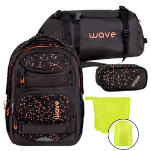 Wave Schulrucksack Set Mädchen Jungs Teenager 5. Klasse "Dots Blooms" - Bild 1 von 11