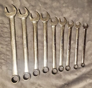 Snap On Tools OEX12-OEX28 12 PT Combination Wrench 9Pcs Set USA 3/8" - 7/8" - Picture 1 of 10