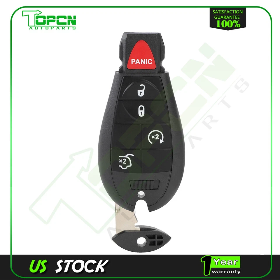 Llavero de coche con control remoto de entrada sin llave para Jeep Grand Cherokee 2008 2009 2010 Foto 1 de 4