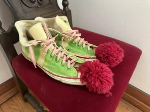 VINTAGE 70s MADE IN USA CONVERSE ALL STAR CHUCK TAYLOR Sz 12.5 Custom Clown - Picture 1 of 10