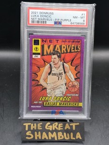 2021-22 Donruss - Luka Doncic - PSA 8 Net Marvels Purple Press Proof #1