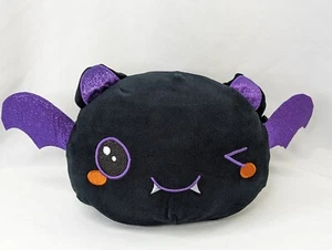 Black Bat Plush 8 Inch Purple Glitter Wings Ears MTY International Stuffed Toy - Picture 1 of 6