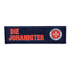 Aufnäher Rückenschild Johanniter JUH Langlogo 12,5 x 3,5cm