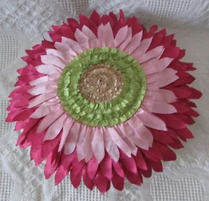 Floral Design Round Pillow For Bedroom Or Den - Picture 1 of 4