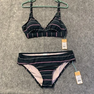Cona Sol Bikini Womens Large (12-14) Indigo Two Piece Swimming Tanning Beach NEW - Picture 1 of 10