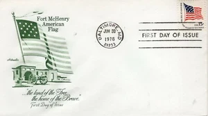 USPS FDC #1597 1978 15c Fort McHenry Flag ArtMaster ST2018 - Picture 1 of 1