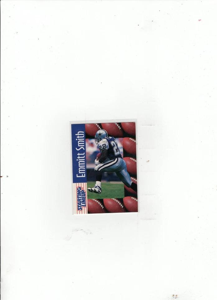 1997 Emmitt Smith "Blue Jersey" Starting Lineup Card Free Shipping (B-1846) - Image 1 of 1