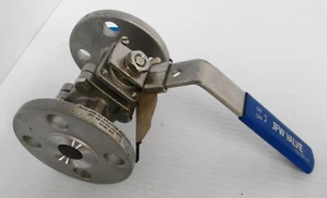 JFW Ventil 3/4" Flanschkugelhahn BV-150 Gehäuse CF8M Kugel/Vorbau 316 Sitz RTFE - Bild 1 von 3
