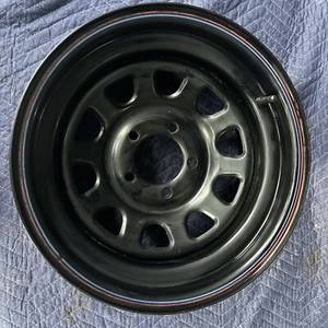 Cragar Black Steel D Window Wheel 15x7" 5x4.5" BC - Picture 1 of 2