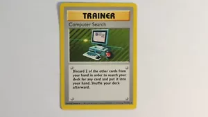 1999 Vintage Pokemon Base Set Shadowless Rare: Computer Search 71/102 Excel Cond - Picture 1 of 2