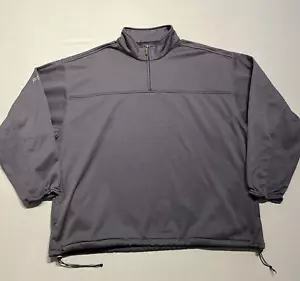 PING Jacket Mens Large Charcoal Grey Pullover Coat Golf Quarter Zip Fleece Lined - Picture 1 of 15