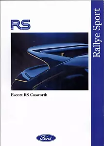 Ford Escort RS Cosworth Sales Brochure - 5 sides inc full specs - Picture 1 of 1