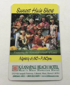 Vintage Kaanapali Beach Hotel Maui Hawaii Zimmerschlüssel, magnetische Zimmerschlüsselkarte - Bild 1 von 2