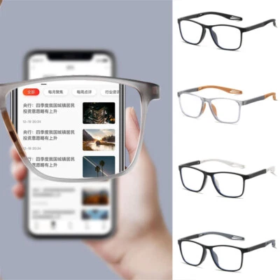 Gafas de lectura para hombres y mujeres Gafas de lectura Marco cuadrado Lectores Unisex Gafas Foto 1 de 4