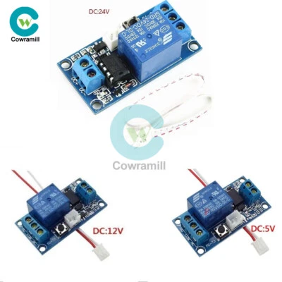 DC 5V/12V/24V 1 Channel Latching Relay Module With Touch Bistable Switch MCU New - Image 1 of 4