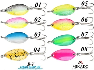 MIKADO ''TROUT CAMPIONE'' MINI SPOONS, 2.2 CM, 1.4 GRAM, 1 PCS, VARIETY COLOURS - Picture 1 of 18