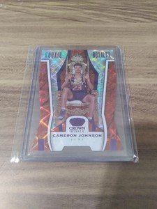 CAMERON JOHNSON 2019-20 CROWN ROYALE ROOKIE ROYALTY silver DIE CUT RC #D 24/25