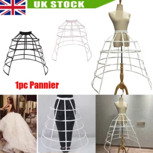 Crinoline Underskirt Petticoat Cage 5 Hoops for Women Girls Hoop Skirt New . - Picture 1 of 26
