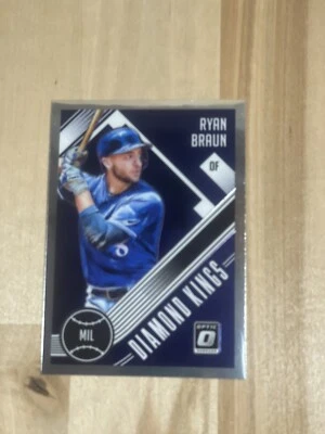 RARE 2018 Milwaukee Brewers Panini Donruss Optic DIAMOND KINGS SP - Image 1 of 2