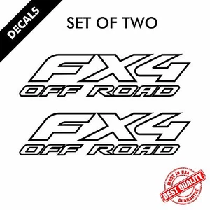 FX4 Off Road Outline Decals Vinyl Truck Sticker Decal Set |31 - Picture 1 of 6