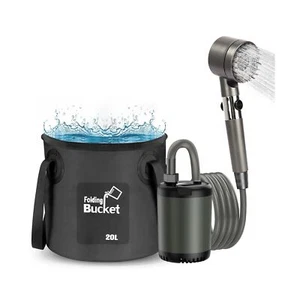 Portable Camping Outdoor Shower Kit Gray - Picture 1 of 7