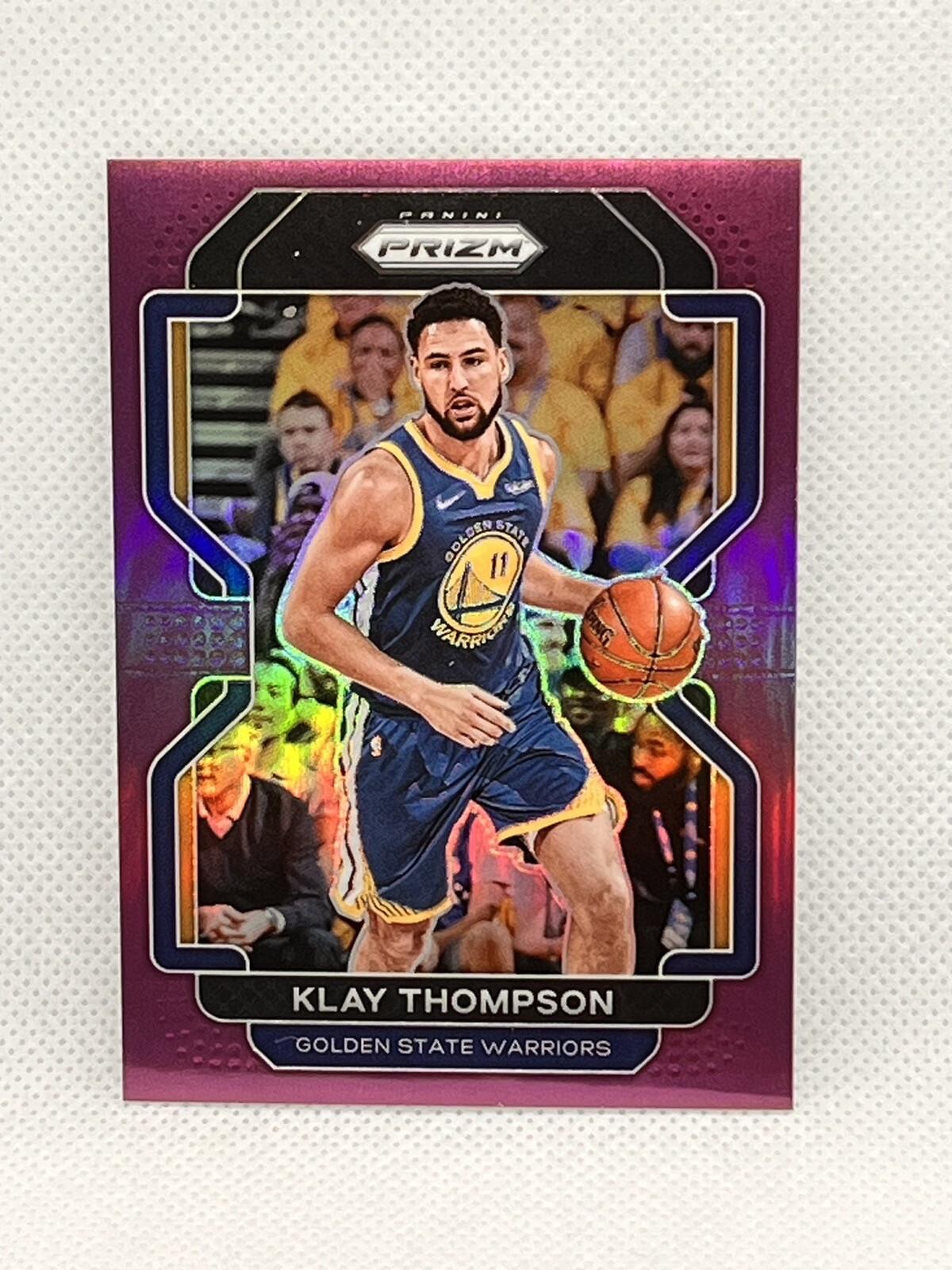 2021-22 Panini Prizm Purple Prizm /99 Klay Thompson #92