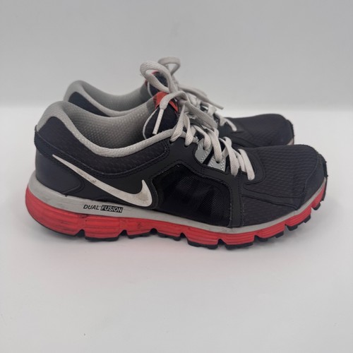 Scarpe Nike Dual Fusion Youth 6.5 Grigio Bordo Arancione Running