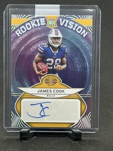 2022 Panini Illusions JAMES COOK NFL Rookie Vision Signatures GOLD Auto RC /25 - Picture 1 of 2