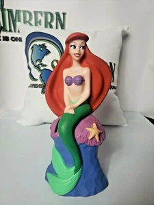 Disney Ariel The Little Mermaid VTG Piggy Coin Savings Vinyl Bank Money Saver - Picture 1 of 12