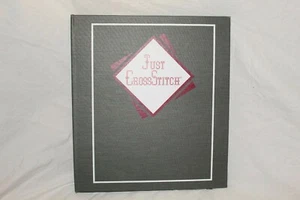 Just Cross Stitch Company Binder with 5 Issues 1991 Feb April June Aug Oct - Picture 1 of 8