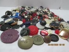 Old Wire Bail Mason Jar Of Old Buttons  All Sizes (3)