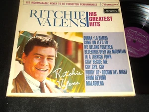 RITCHIE VALENS Del-Fi/ LONDON Made in England Lp His Greatest Hits Early 60s Ori - Picture 1 of 1