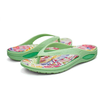 Women Spring Step Contilo Cushioned Flip Flop Thong Sandals - Image 1 of 4