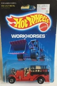 Hot Wheels 1695 1:64 Old Number 5 Fire Truck Workhorses Emergency Vehicle - Picture 1 of 1