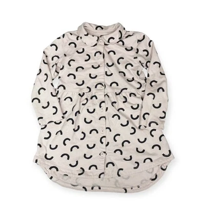 Чай коллекции напечатанная рубашка платье девочек 4 бежевый черный Molto макароны Питер Пэн - Изображение 1 из 4