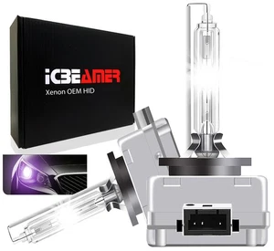 1pair 12000K Purple D3R D3S  Xenon HID Direct Replace Socket Light Bulbs Y130 - Picture 1 of 10
