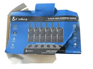 Cobra PX655-BCH6 6-pak Pro Business Radio ze stacją dokującą do ładowania - Czarne - Zdjęcie 1 z 4