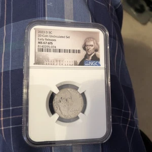 2023-D Jefferson Nickels NGC MS67 FS Early Releases 6 Full Steps - Picture 1 of 2