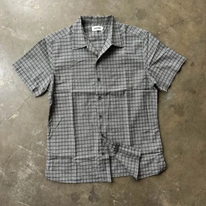 NUEVA Camisa Para Hombres Taylor Stitch Manga Corta Hawthorne Abotonada Cuello de Campamento 42 - Imagen 1 de 14